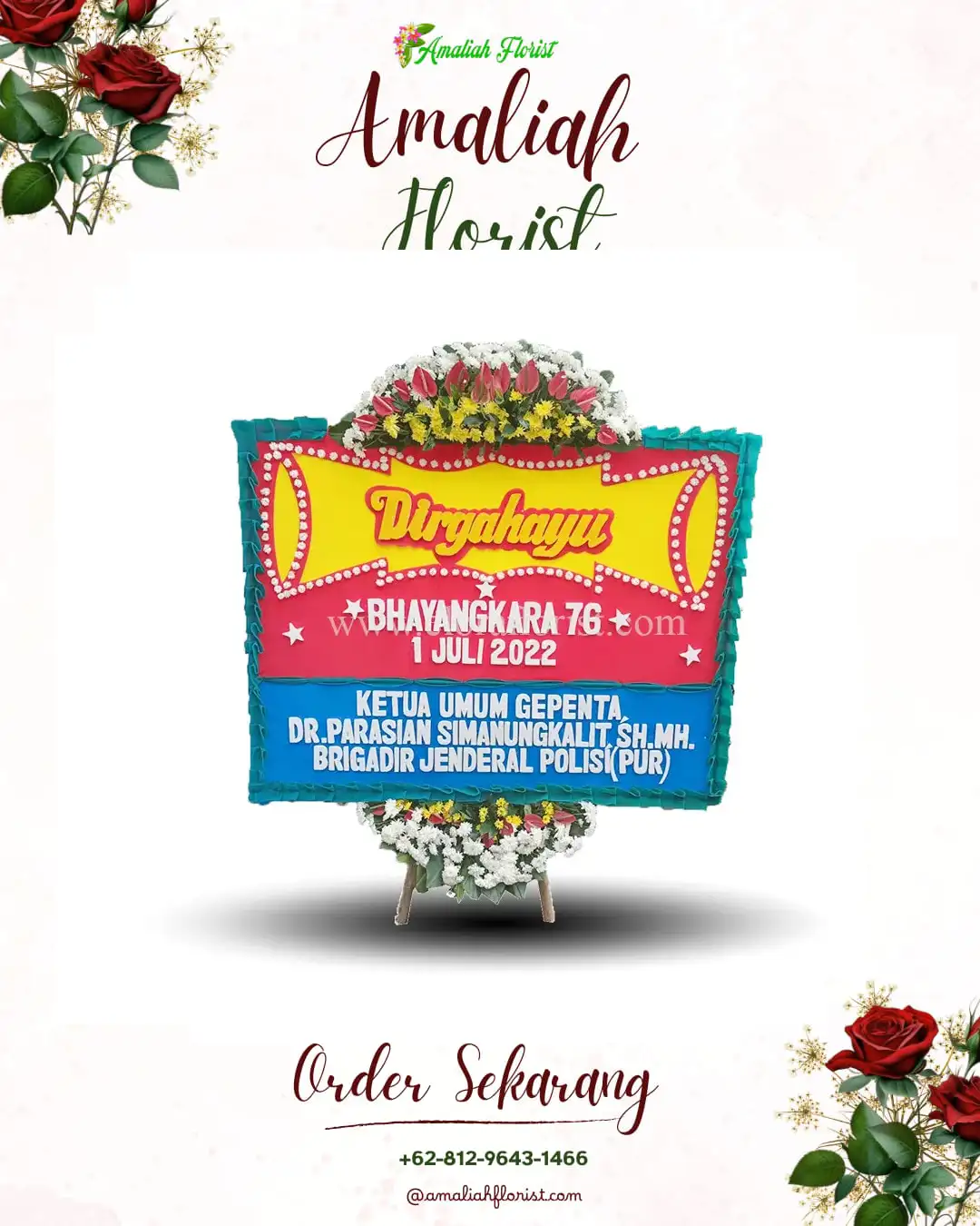 Papan Bunga HUT Ulang Tahun Hulu Gurung